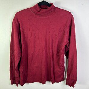 Cambridge Dry Goods Women's Maroon Turtleneck Sweater Size XL